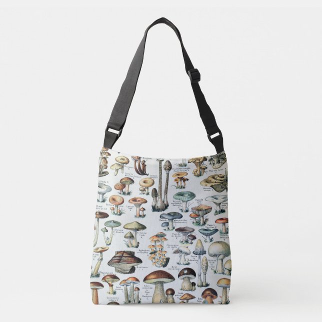 Ajustable Sac fourre-tout de diagramme de champignons comest (Devant)