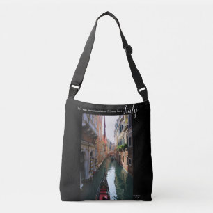 Ajustable sac fourre-tout de Venise en Italie avec une citat