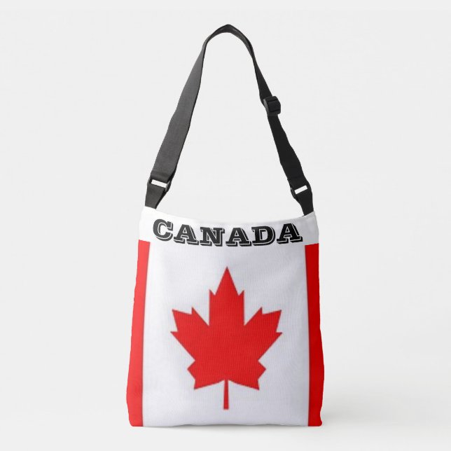 Ajustable Sac fourre-tout du drapeau canadien (Devant)