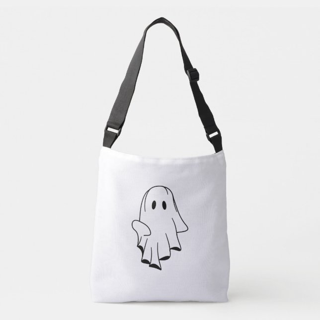 Ajustable Sac fourre-tout fantôme Halloween avec conception  (Devant)