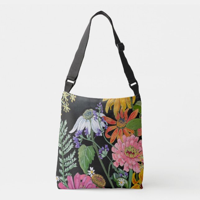 Ajustable Sac fourre-tout floral (Devant)