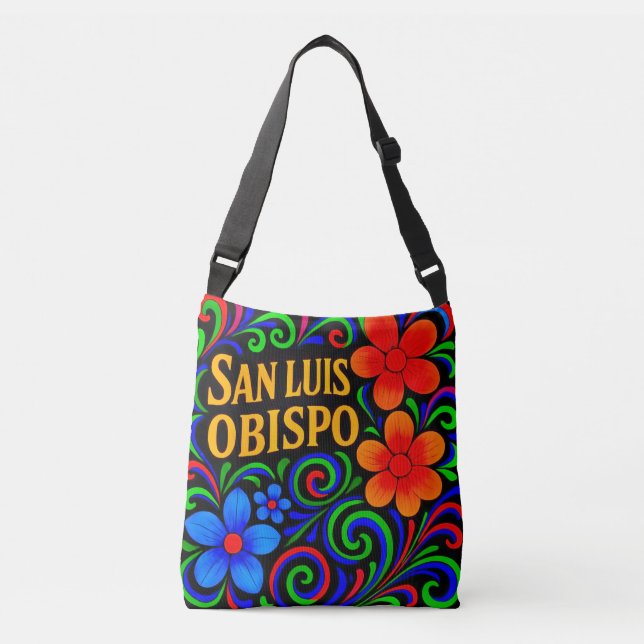 AJUSTABLE SAC FOURRE-TOUT FLORAL SAN LUIS OBISPO. (Devant)