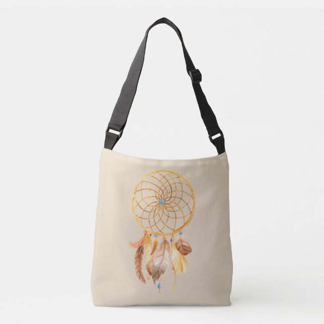 Ajustable Sac fourre-tout Golden Dreamcatcher (Devant)