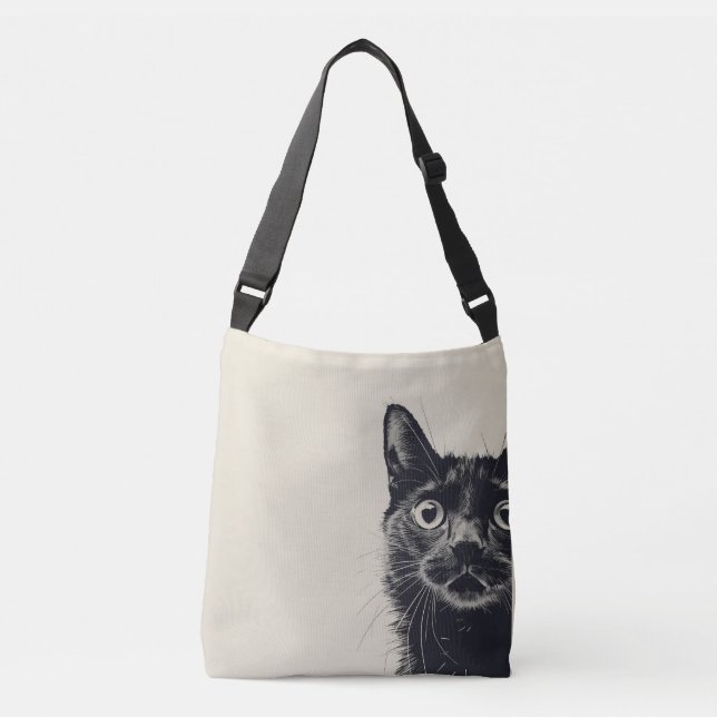 Ajustable Sac fourre-tout imprimé Style Cat (Devant)