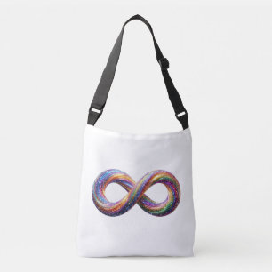 Ajustable Sac fourre-tout Infinity Arc-en-ciel Coloré