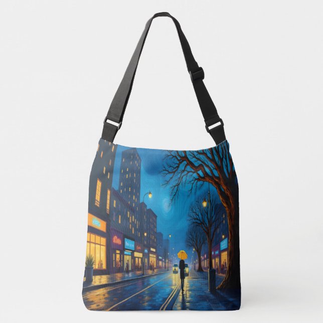 Ajustable Sac fourre-tout nocturne de la ville (Devant)