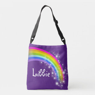 Ajustable Sac fourre-tout nommé à filles pourpres
