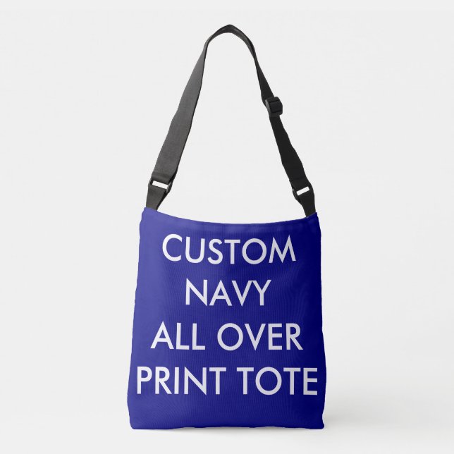 Ajustable Sac fourre-tout personnalisé NAVY avec impression  (Devant)