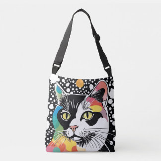 Ajustable Sac fourre-tout Pois de chats colorés de Whiskers