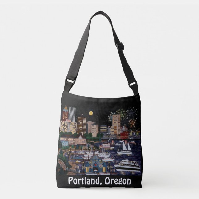 Ajustable Sac fourre-tout Portland @ Night (Devant)