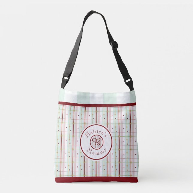 Ajustable Sac fourre-tout pour enfants avec monogramme de ma (Dos)