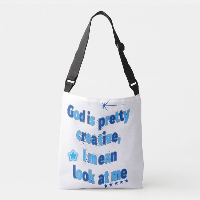 Ajustable Sac fourre-tout Pretty & Powerful Statement (Devant)