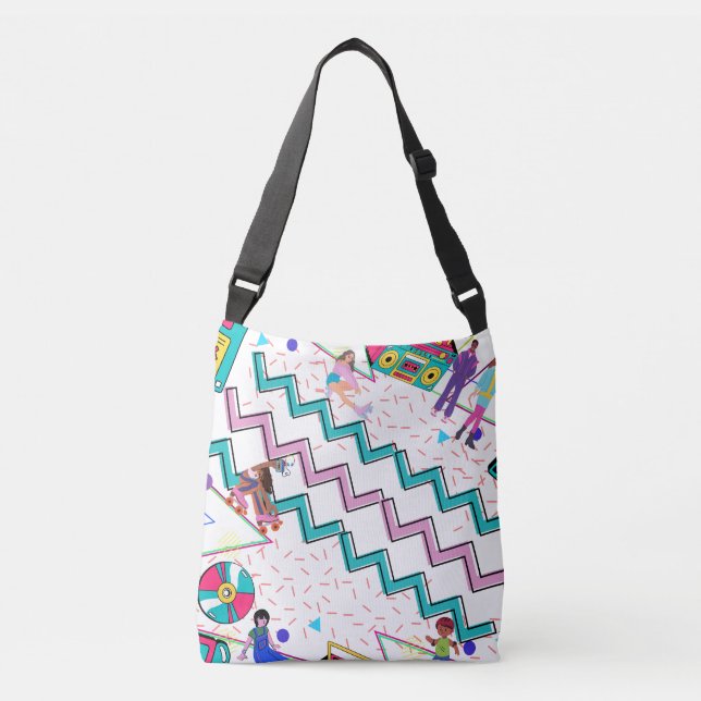 Ajustable Sac fourre-tout Rétro 90 / Danse / Vibrant (Devant)