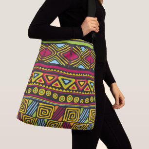 Ajustable Sac fourre-tout tout imprimé avec bandoulière. gra