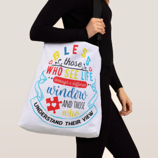 Ajustable Sac fourre-tout tout imprimé avec bandoulière. gra