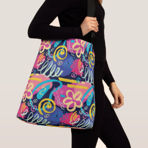 Ajustable Sac fourre-tout tout imprimé avec bandoulière. gra
