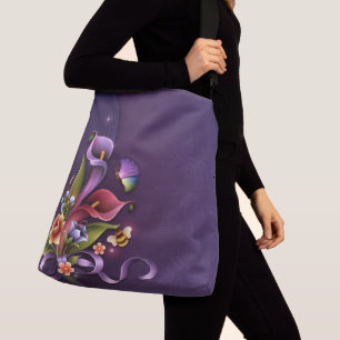 Ajustable Sac fourre-tout tout imprimé avec bandoulière. gra