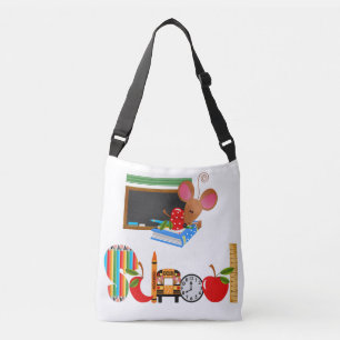 Ajustable Sac fourre-tout tout imprimé avec bandoulière. tai