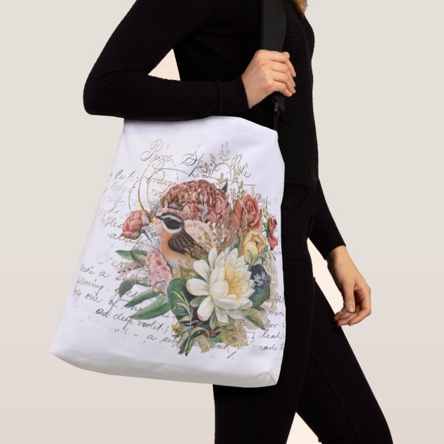 Ajustable Sac fourre-tout tout imprimé, grande taille (De près)