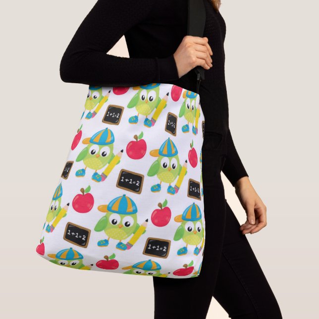 Ajustable Sac fourre-tout tout imprimé, grande taille (De près)