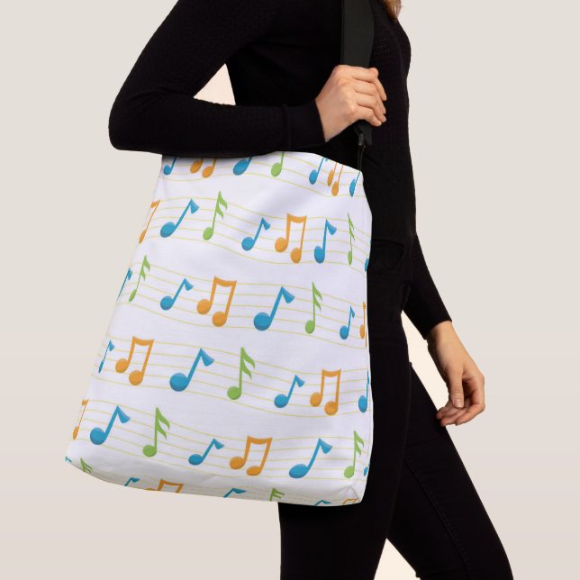 Ajustable Sac fourre-tout tout imprimé, grande taille (De près)
