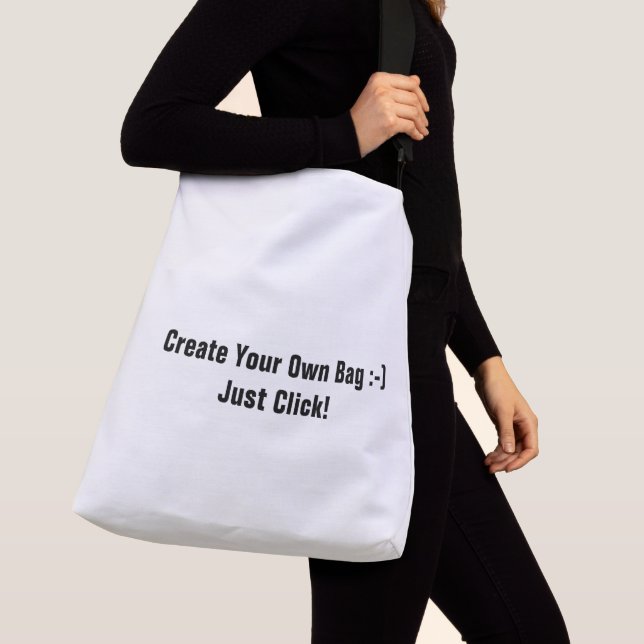 Ajustable Sac fourre-tout tout imprimé, grande taille (De près)
