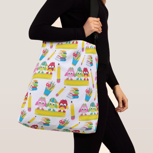 Ajustable Sac fourre-tout tout imprimé, grande taille (De près)