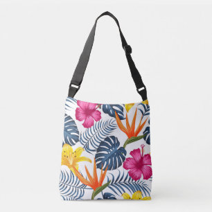Ajustable Sac fourre-tout tropical aux fleurs