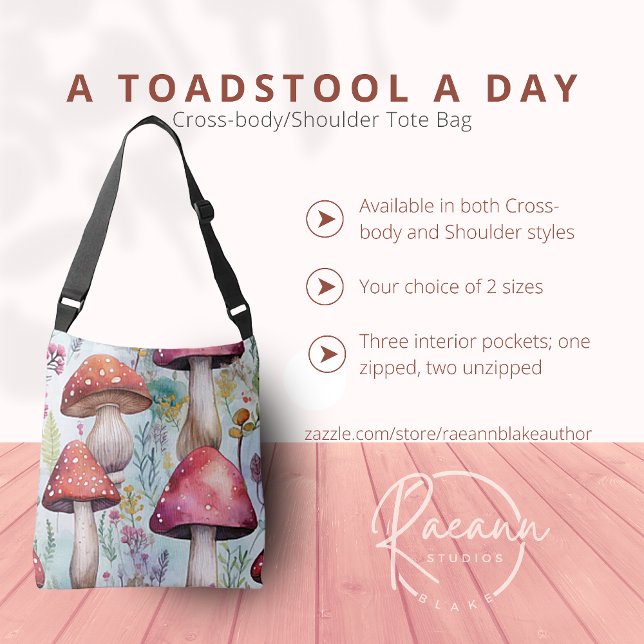 Ajustable Sac fourre-tout "Un champignon par jour" (Créateur téléchargé)