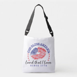 Ajustable Sac God Bless America - Sac Bandoulière Tote