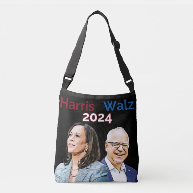 Ajustable Sac Kamala Harris Tim Walz Élection 2024 (Devant)