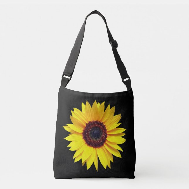 Ajustable Sac mortuaire croisé à tournesol (Devant)