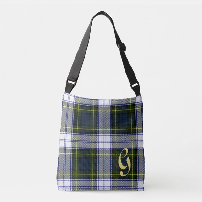 Ajustable Sac mortuaire décoré d'un monogramme à plaid de (Devant)