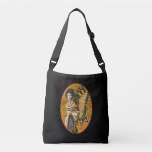 Ajustable Sac mortuaire japonais vintage à croix de geisha