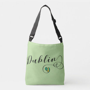 Ajustable Sac personnalisable de coeur de Dublin, Irlandais
