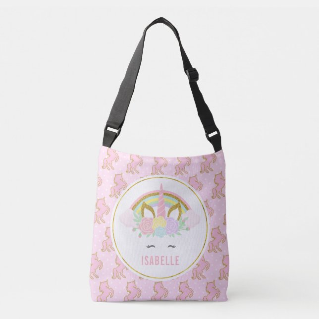 Ajustable Sac personnalisable magique de licorne (Devant)