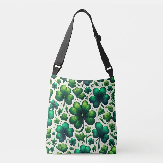 Ajustable Sac réutilisable pour la Saint-Patrick Lucky Shamr (Devant)