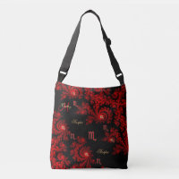 Sac rouge et noir de Scorpion de signe de zodiaque