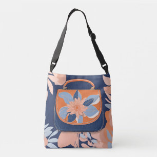 Ajustable Sac tropical orange bleu art IA