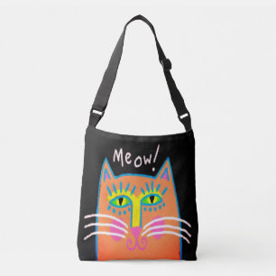 Ajustable Salut ! Sac fourre-tout d'art Abstrait de chats or