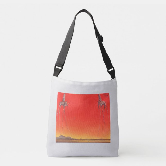 AJUSTABLE SALVADOR DALI BIOGRAPHIE DU SAC DE CROSSBODY (Devant)