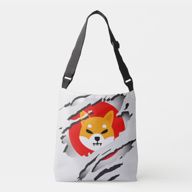 Ajustable Shiba Inu Torn et le logo complet Images Sac de ca (Devant)