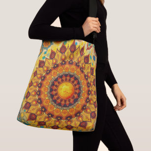 Ajustable Sun Mandala - Sac Crossbody, Sac fourre-tout