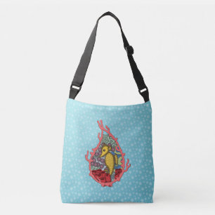 Ajustable Tapez le sac à tout-sur-impression Seahorse