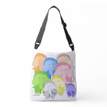 Tippy Toes Elephant Crossbody sac