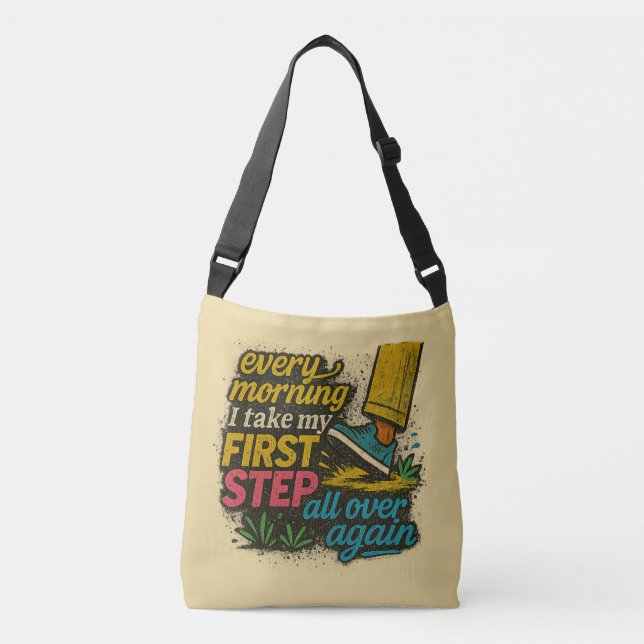 Ajustable Tous les matins, premier pas - Sac fourre-tout (Devant)