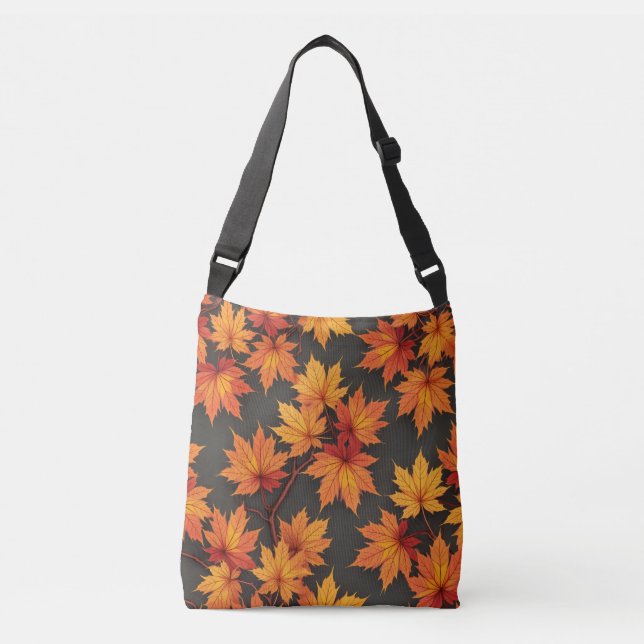 Ajustable un sac à croix à l'ambiance automnale (Devant)