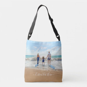 Ajustable Votre sac de carrosserie photo familiale avec text