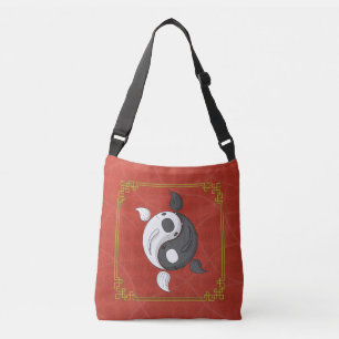 Ajustable Yin et Yang le sac à imprimé intégral Koi