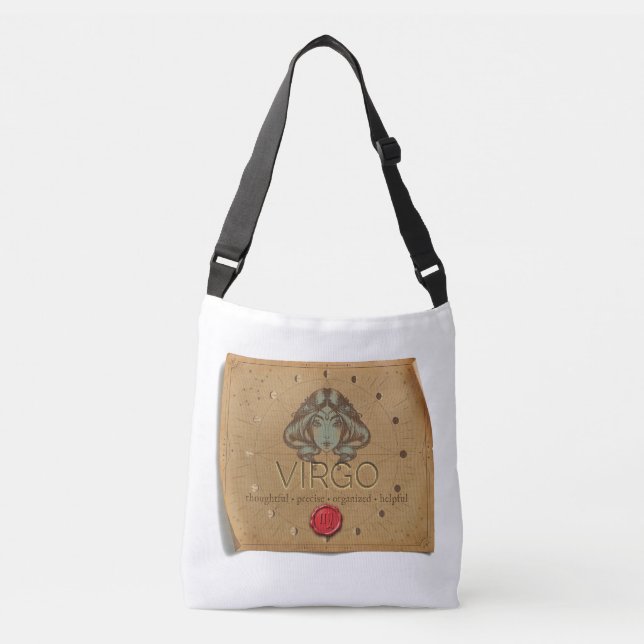 Ajustable Zodiaque - Vierge - Sac cabas bandoulière (Devant)